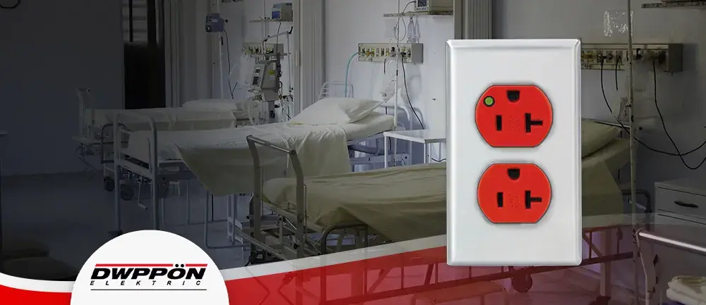 ¿Por qué montar los receptáculos al revés en espacios de pacientes?
