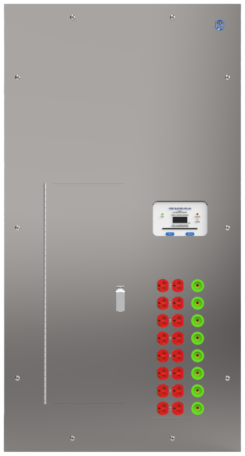 Tablero de Aislamiento para Hospitales y Quirofanos Modelo IDC - Frente Ilustración de un Tablero de aislamiento para hospitales modelo IDC