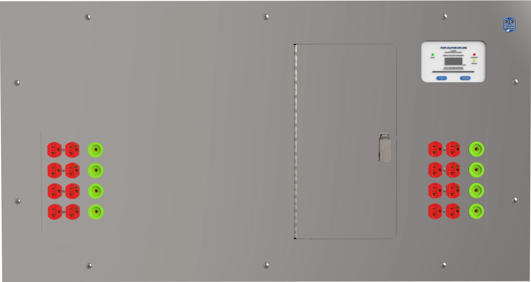 Tablero de Aislamiento para Hospitales y Quirofanos Modelo IDC horizontal Ilustración de un Tablero de aislamiento para hospitales modelo IDC